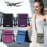 JUNLETU Crossbody Bag Waterproof Cell Phone Bag Travel Documents Passport Card Neck Pouch - Image 2