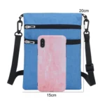 JUNLETU Crossbody Bag Waterproof Cell Phone Bag Travel Documents Passport Card Neck Pouch - Image 5