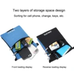 JUNLETU Crossbody Bag Waterproof Cell Phone Bag Travel Documents Passport Card Neck Pouch - Image 7