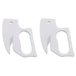 2pcs Multi-purpose Paper Cutting Stainless Steel Blade Letter Opener