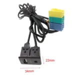 For Hyundai Kia 20 Pin Car CD Changer AUX+USB Audio Cable - Image 4