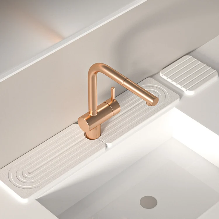 TBD0605442501A.webp Diatomite Absorbent Mat Fast Drying Stone Kitchen Bathroom Faucet Sink Drainage Mat - Image 1