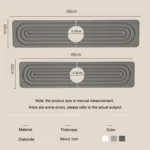 Diatomite Absorbent Mat Fast Drying Stone Kitchen Bathroom Faucet Sink Drainage Mat - Image 3