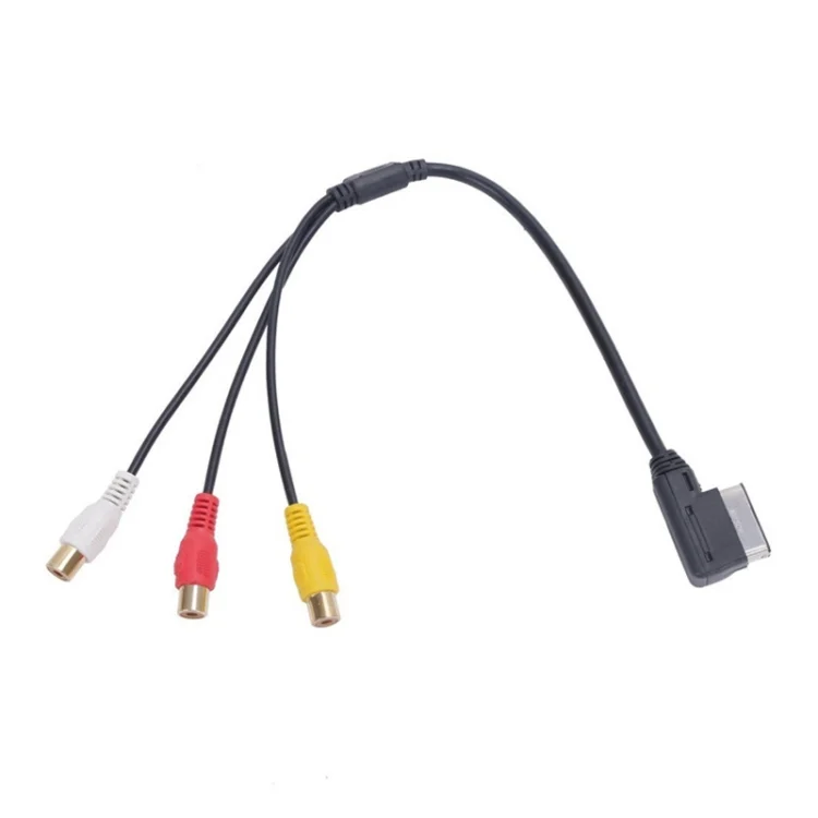 For Audi A6L / A8 / A5 / Q5 / Q7 / A1 AMI AUX 3RCA Lotus Input Cable