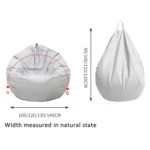 Bean Bag Chair Waterproof Tech Fabric Cover - Image 8