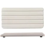 2pcs /Set Absorbent Diatomite Coaster Rectangular Recessed Quick-Drying Stone Sink Toiletries Placemat