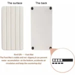 2pcs /Set Absorbent Diatomite Coaster Rectangular Recessed Quick-Drying Stone Sink Toiletries Placemat - Image 8