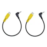 2pcs Stereo Four Section to RCA Female Car Navigation Video Cable