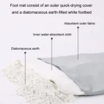 Diatomaceous Earth Water-absorbing Quick-drying Floor Mat Bathroom Non-slip Diatom Mud Soft Mat - Image 5