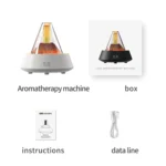 80ml Volcanic Lava Aromatherapy Humidifier With Colorful Lights USB Plug Power - Image 8