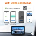 8-Inch HD Wireless CarPlay Screen DVR With Dash Cam/1080p Front Rear Camera/Bluetooth/AirPlay - Image 13