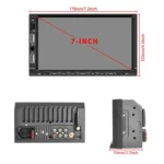 7-inch Double Din Car MP5 Player Support CarPlay/Android Auto/Mirror Link/Bluetooth - Image 14