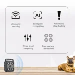 AI Intelligent Recognition Ultrasonic Bark Stopper Portable Dog Training Device Repellent - Image 5