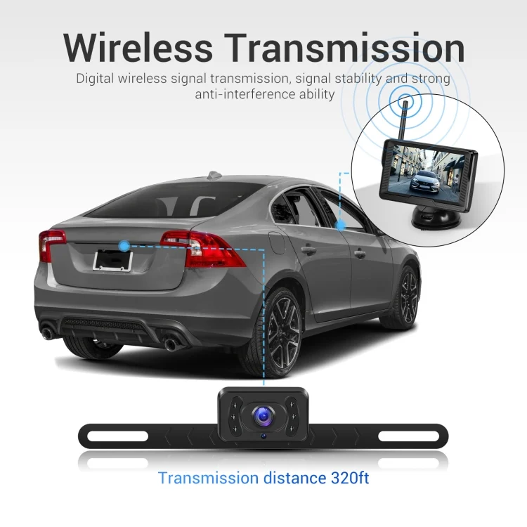 TBD06054502_B1.webp 4.3-inch Car Reversing Camera & Monitor Set Rear View Dash Cam - Image 2
