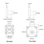 Home Cabinet Desk Drawer Combination Lock Lockers File Security Latches - Image 3