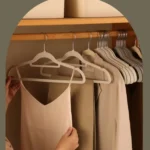 10pcs /Pack 41cm Flocking Clothes Hanger Non-Slip Traceless Clothing Rack Hook - Image 2