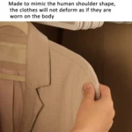 10pcs /Pack 41cm Flocking Clothes Hanger Non-Slip Traceless Clothing Rack Hook - Image 4