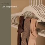 10pcs /Pack 41cm Flocking Clothes Hanger Non-Slip Traceless Clothing Rack Hook - Image 5