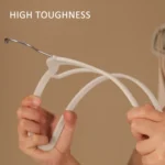 10pcs /Pack 41cm Flocking Clothes Hanger Non-Slip Traceless Clothing Rack Hook - Image 6