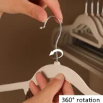 10pcs /Pack 41cm Flocking Clothes Hanger Non-Slip Traceless Clothing Rack Hook - Image 7