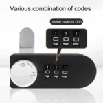 Home Drawer Locker Mechanical Dial And Quarter Turn Combination Lock - Image 6
