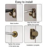 Household Cabinet Door Magnetic Suction Buckle Bumper Ball Adhesive Coupler - Image 8