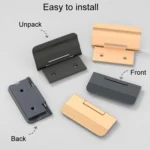 Invisible Simple Drawer Exposed Mounted Concealed Button Flip Flop Handle - Image 3