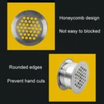 35mm Furniture Cabinet Cooling Stainless Steel Double Sided Ventilation Hole Decorative Cover - Image 6