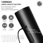 Multifunctional Kitchen Seasoning Electric Grinder Adjustable Coarse and Fine Pepper Grinder - Image 6