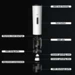 Multifunctional Kitchen Seasoning Electric Grinder Adjustable Coarse and Fine Pepper Grinder - Image 9