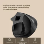 USB Rechargeable Adjustable Coarse and Fine Household Portable Electric Coffee Bean Grinder - Image 4