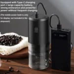 USB Rechargeable Adjustable Coarse and Fine Household Portable Electric Coffee Bean Grinder - Image 8