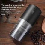 USB Rechargeable Adjustable Coarse and Fine Household Portable Electric Coffee Bean Grinder - Image 9