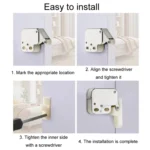 2pcs Household Thickened Closet Cabinet Door Latch - Image 9