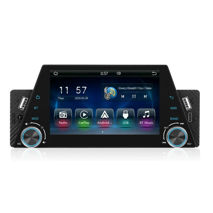 5-inch Single Din Car Multimedia Player Supports Mirror Link/Steering Wheel Control
