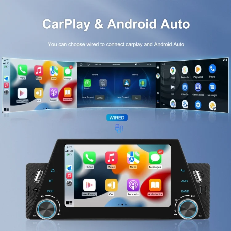 TBD06054558_B1.webp 5-inch Single Din Car Multimedia Player Supports Mirror Link/Steering Wheel Control - Image 2