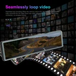 11.26 Inch 2-Split Streaming Media Rearview Mirror Front And Rear Dual Camera Recorder - Image 9