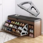 1pair Concealed Shoe Rack Cold Rolled Steel Flap Mounting Fittings - Image 2