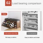 1pair Concealed Shoe Rack Cold Rolled Steel Flap Mounting Fittings - Image 7