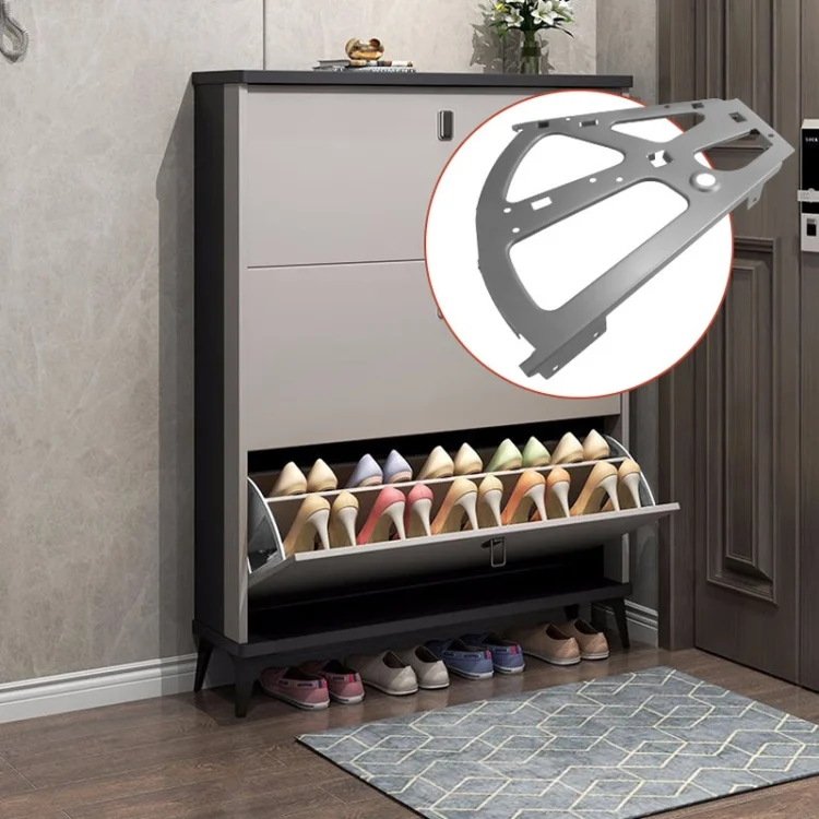 TBD06054586_B8.webp 1pair Concealed Shoe Rack Cold Rolled Steel Flap Mounting Fittings - Image 9