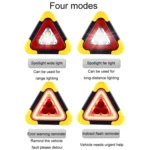 Car Traffic Warning Sign Vehicle Reflective Tripod Emergency Light - Image 5