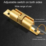 2pcs Cabinet Magnetic Spring Buckle Ball Door Sucker - Image 7