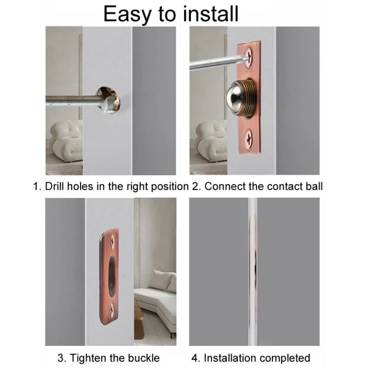 TBD06054597_B9.webp Household Stainless Steel And Copper Door Bumbler Lock - Image 10