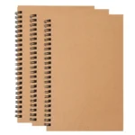 3pcs Thickened Kraft Paper Coil Notebook Student Diary Workbook