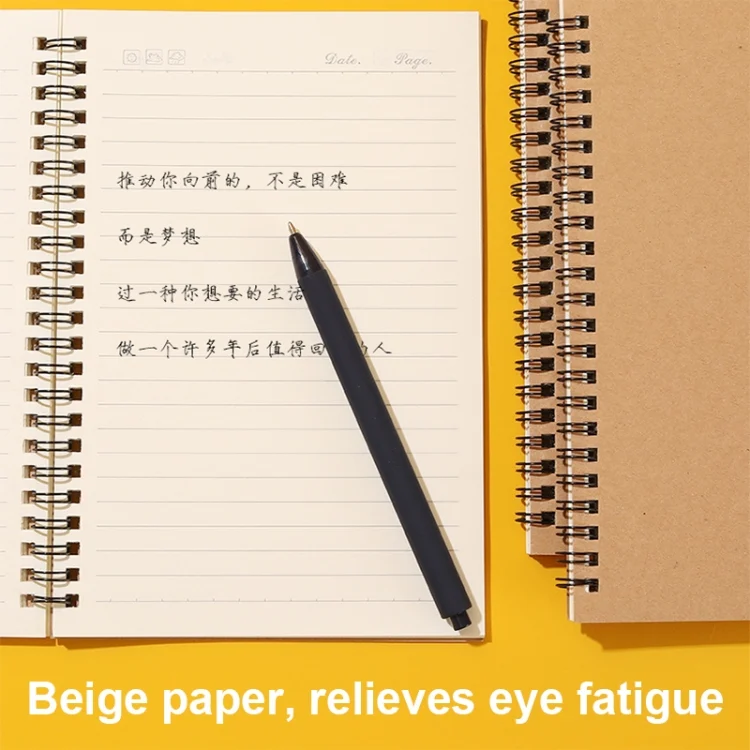 TBD06054607_B3.webp 3pcs Thickened Kraft Paper Coil Notebook Student Diary Workbook - Image 4