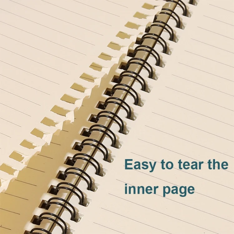 TBD06054607_B6.webp 3pcs Thickened Kraft Paper Coil Notebook Student Diary Workbook - Image 7