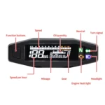 Motorcycle HD LCD Fuel Level Speed Electronic Instrument - Image 4