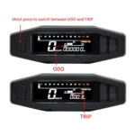 Motorcycle HD LCD Fuel Level Speed Electronic Instrument - Image 5