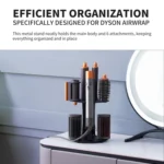 For Dyson Airwrap Curling Iron Desktop Storage Rack Wall-mounted Carbon Steel Bracket - Image 5
