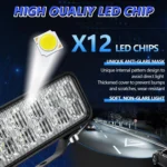 6-Inch Flood Mixed Luminous Anti-Glare Lens Long Strip Light - Image 4